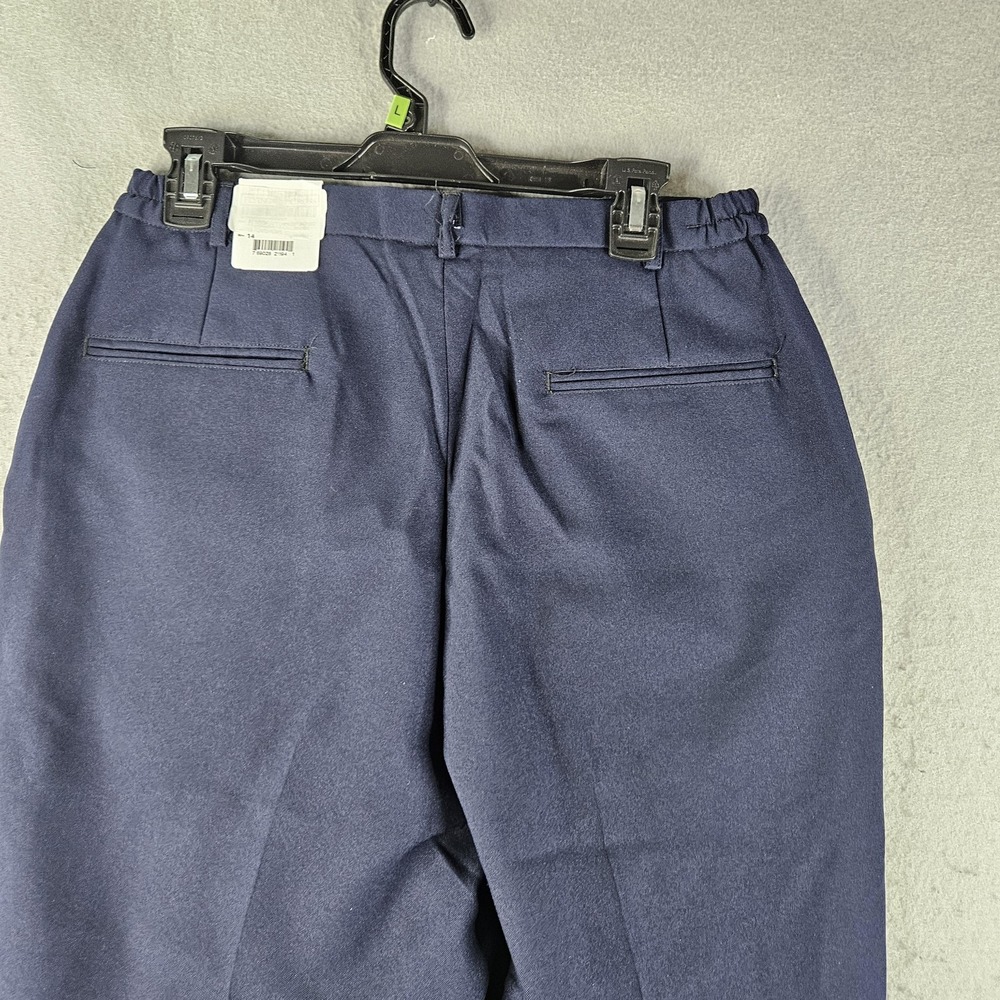 Flying Cross Dress Pants Womens 14 Blue LAPD Navy Pleated Workwear Made USA - Picture 14 of 16